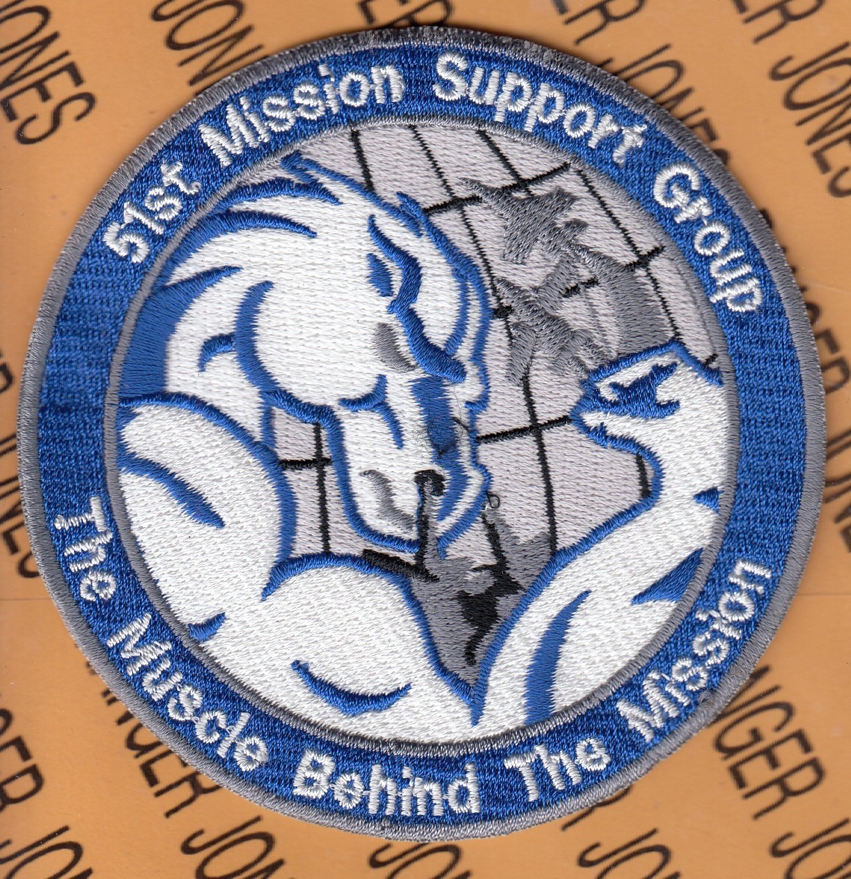 USAF Air Force 51st Mission Support Group MSG ~4" patch c/e