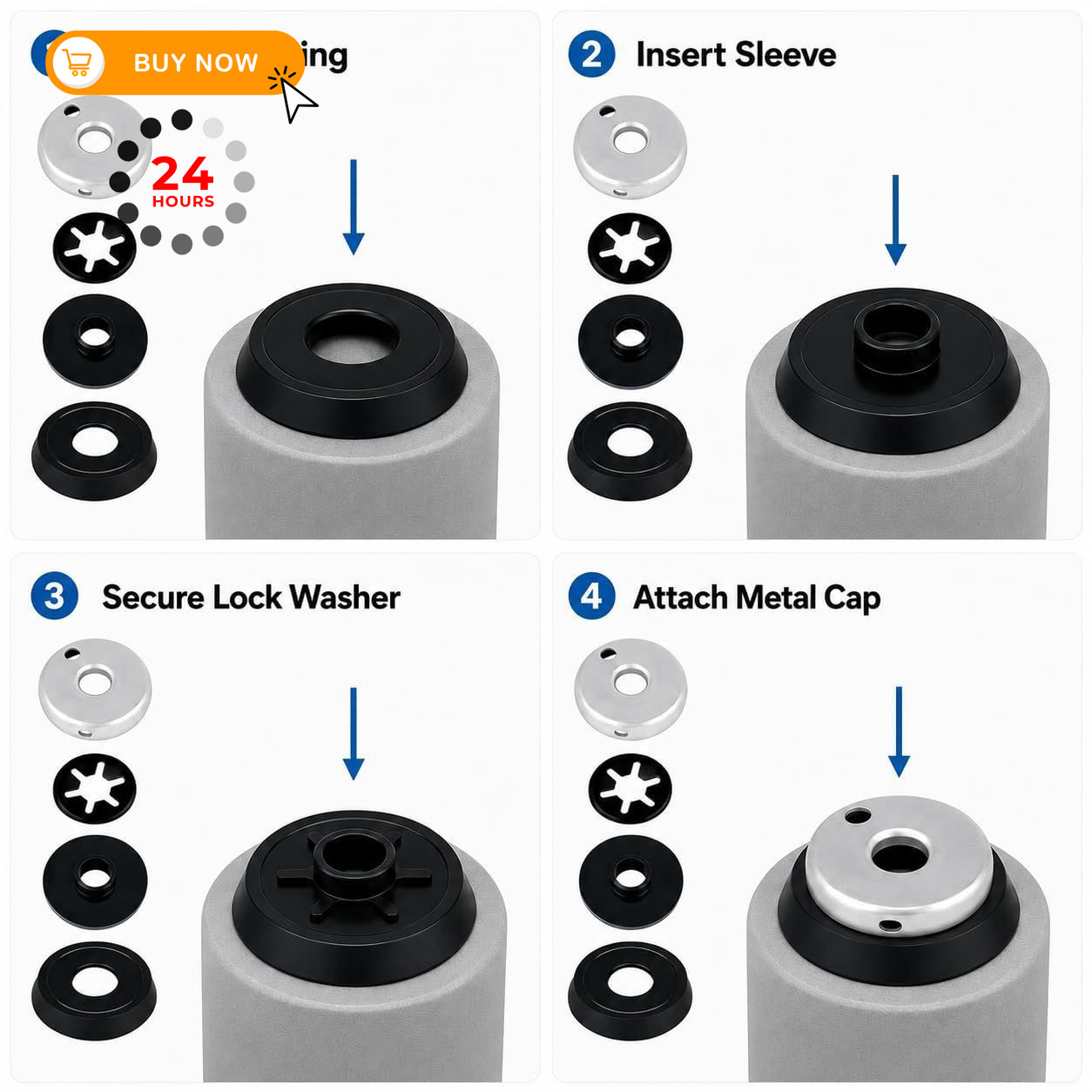 3000005094 Compatible Replacement Pump Cup Kit for Coleman Lanterns & 1