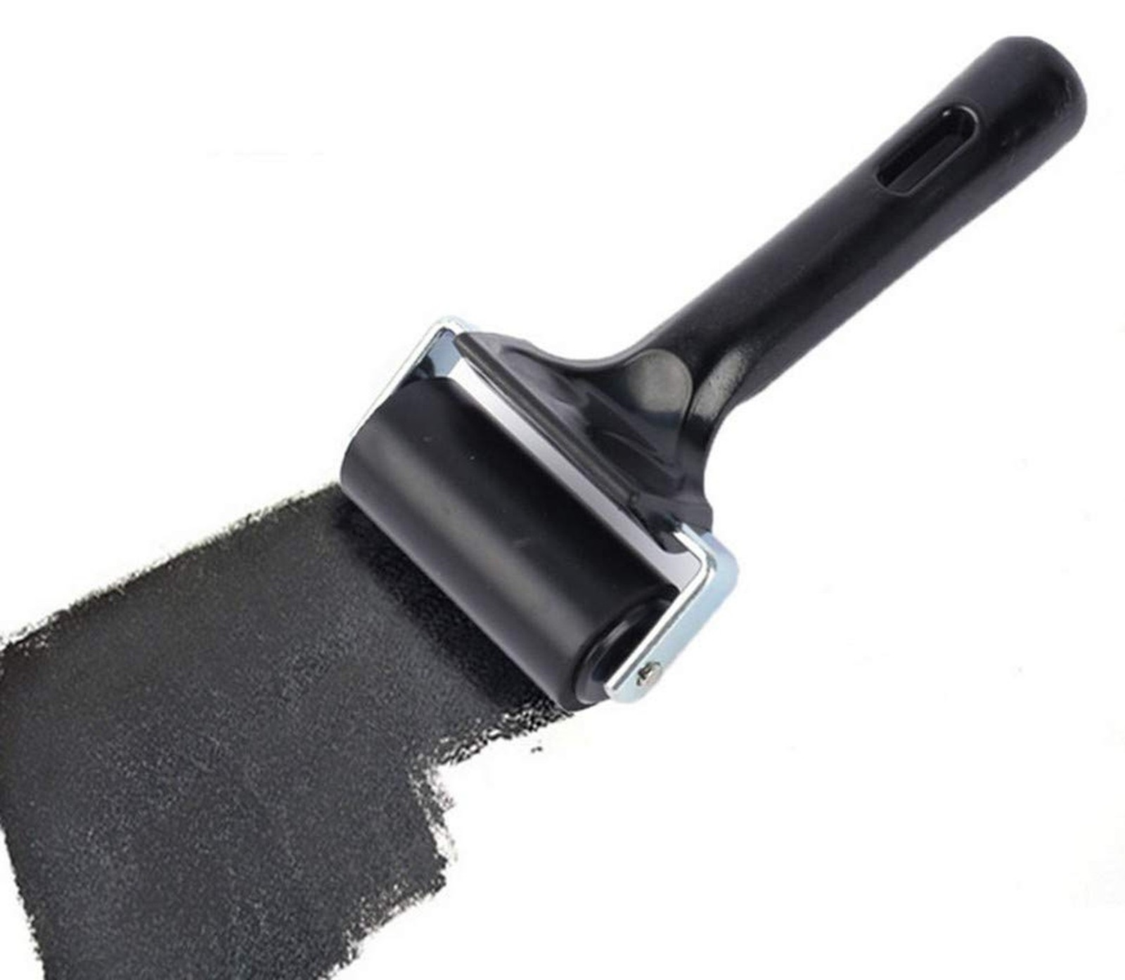 3 Pack Rubber Brayer Roller,Hard Rubber Brayer Rollers for Printmaking Ink Pa...