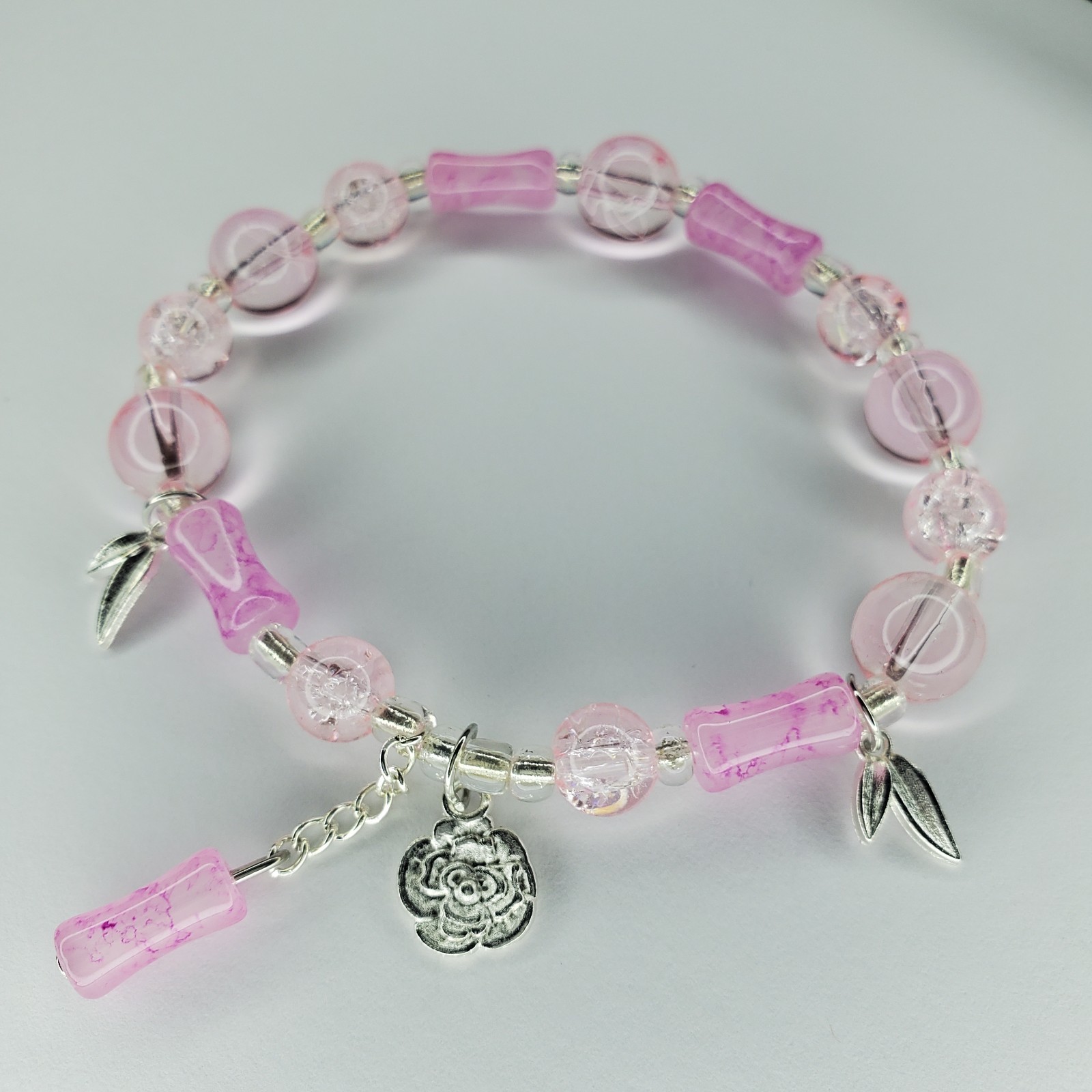 Hand crafted artisan unique gemstone bracelet