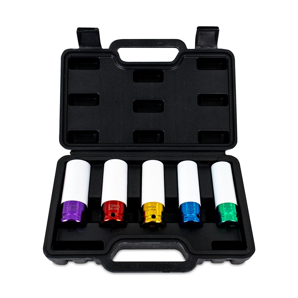 Mishimoto 5-Piece NON-Marring 1/2 in. Drive Wheel Lug Nut Socket Set