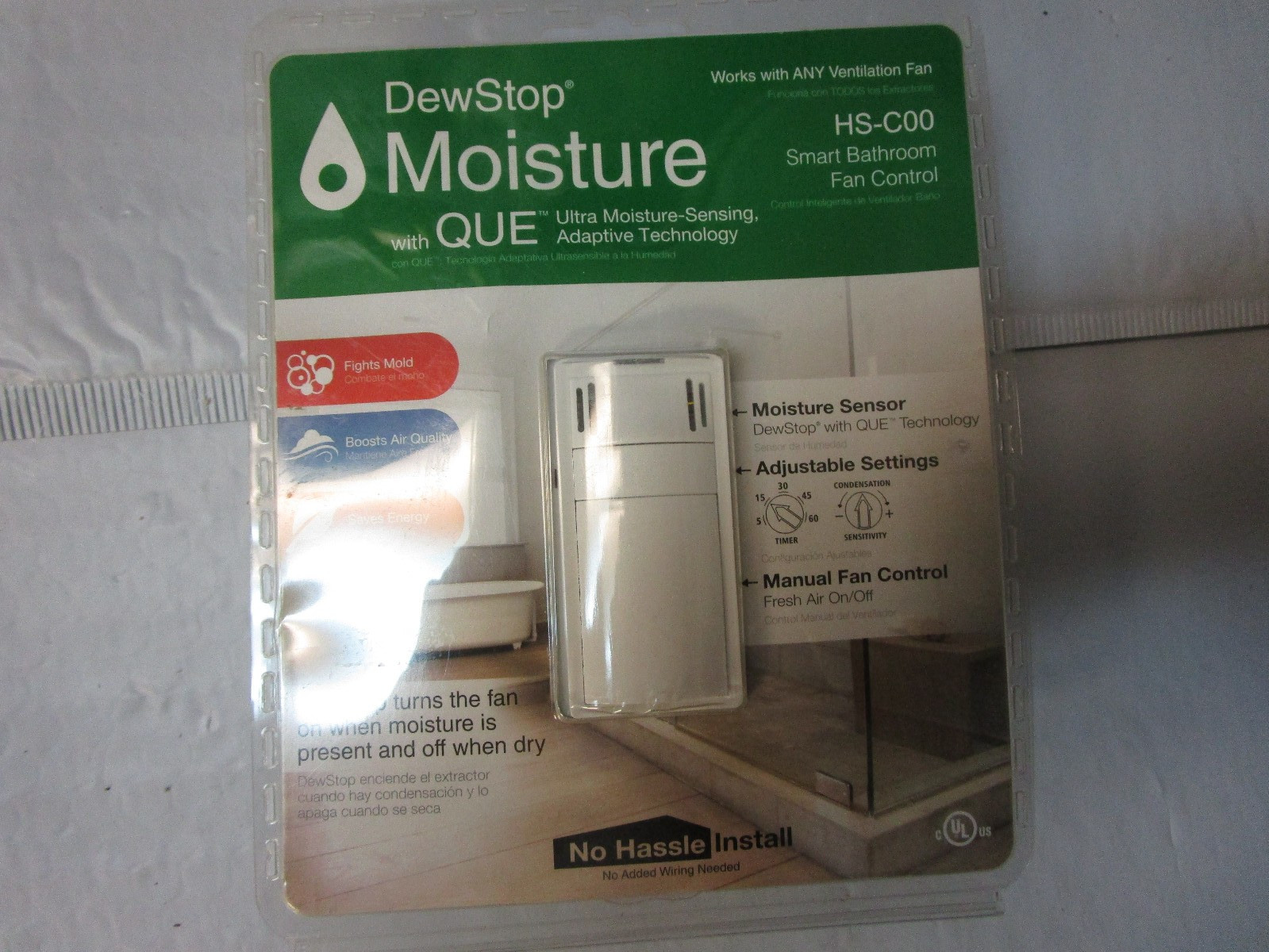 DewStop Fan Control 120V 50/60Hz Humidity Sensor  with Countdown Timer