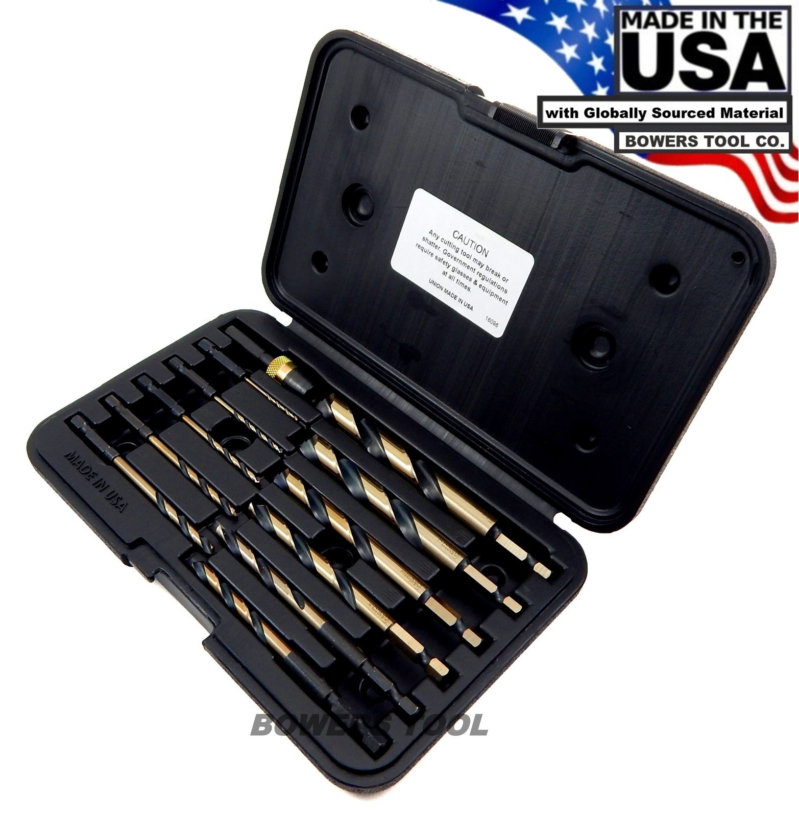 Norseman 12 pc HI-Molybdenum M7 Quick Release Drill Bit Set 1/16 - 1/2 USA QR-12