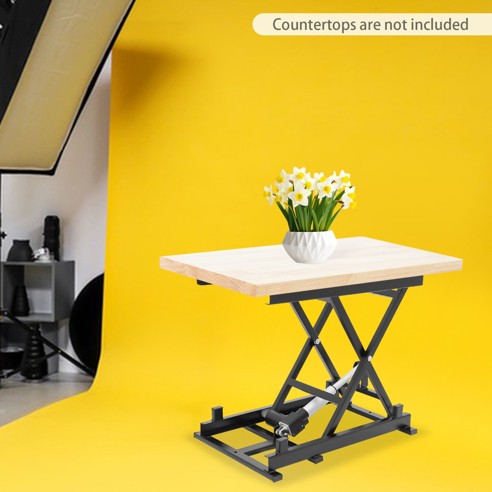 350LB Electric Scissor Lift Table Hydraulic Work Platform with Remote Control