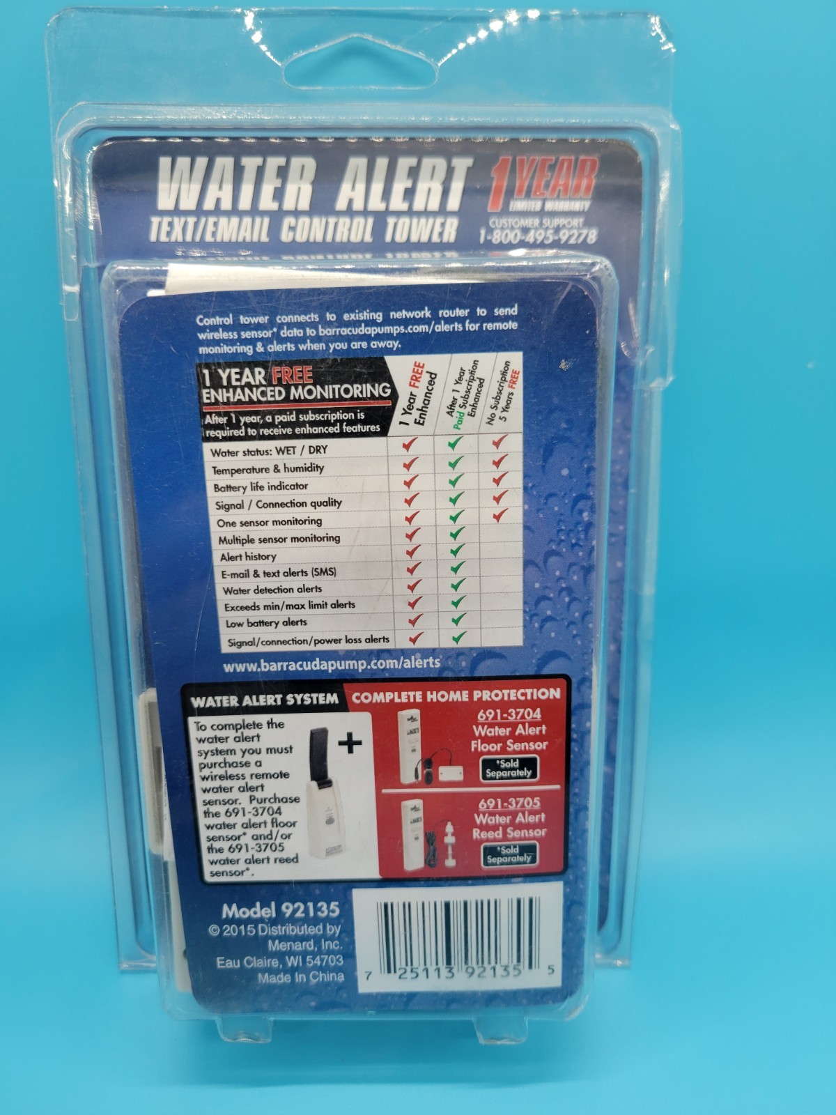 Barracuda Water Detector Text Email Control Tower 691-3703
