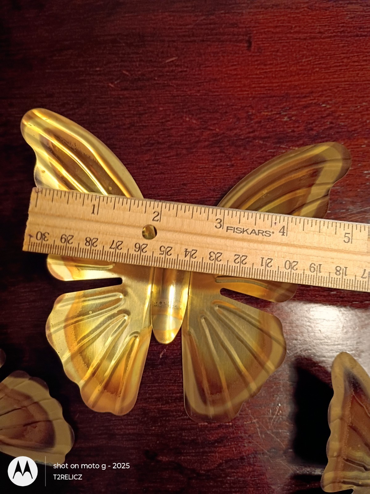 Home Interiors Brass Butterflies Set Of 3 Metal Wall Decor~Vtg~MCM~ Timeless!