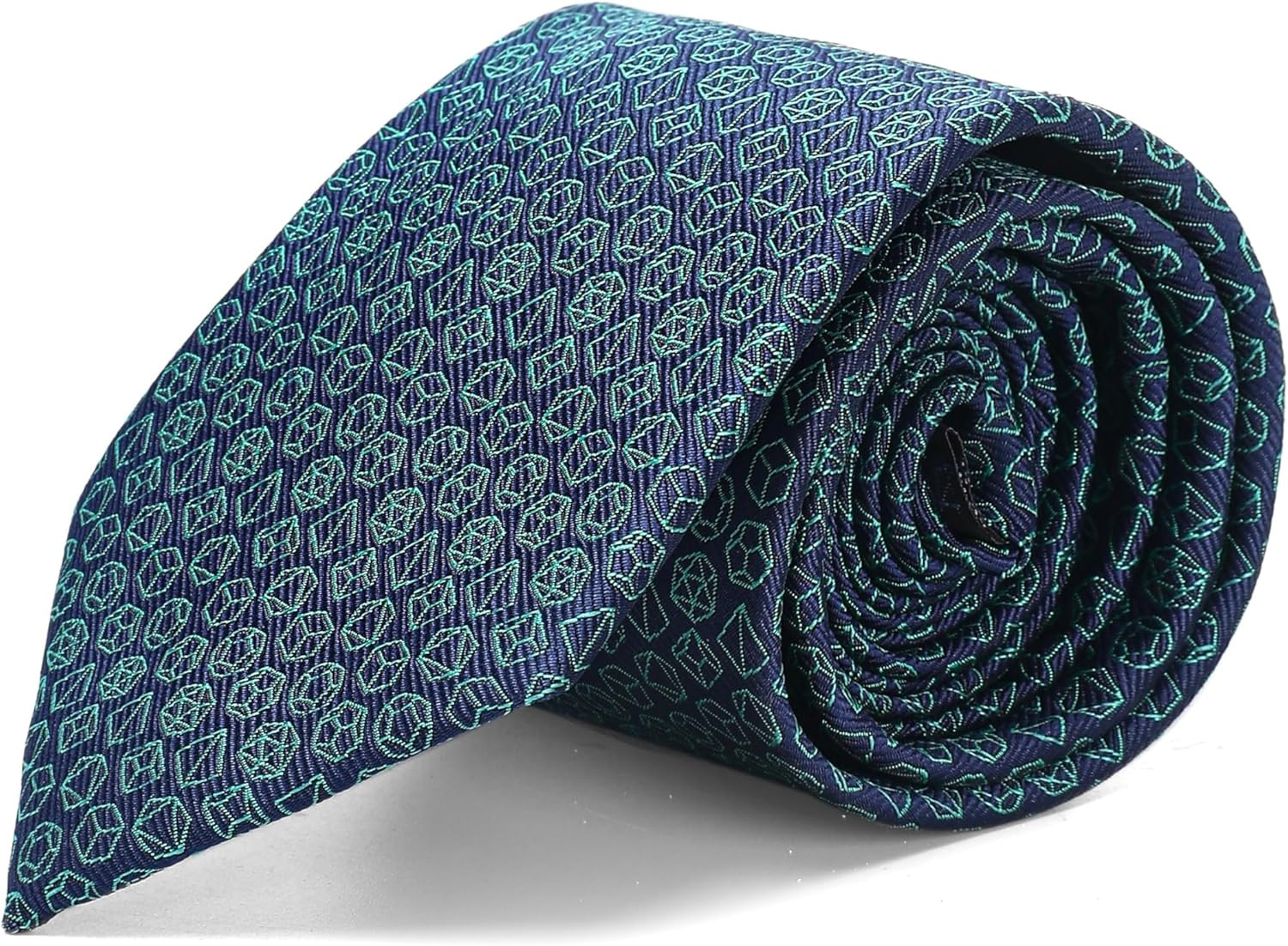 Stylish Polyhedral Dice Necktie - Dice Tie - D&D Dungeon Master's Gift - DnD Acc