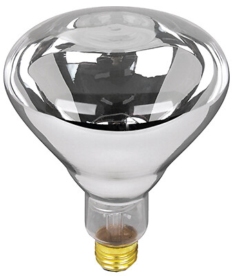 Feit Electric S4999 Heat Lamp, R40, 250-Watts - Quantity 12