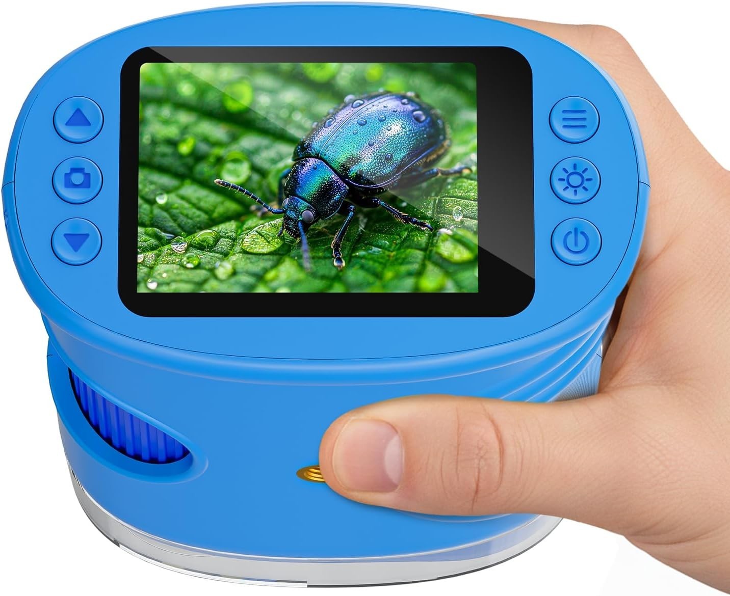 Kids Microscope 2.0" Screen 1000X Digital Microscope for Kids, Mini Pocket Ha...