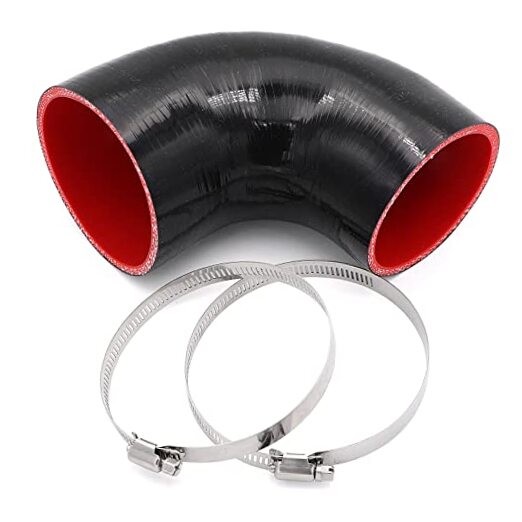 90 Degree 3 to 3-1/2 inch(76-89mm) Silicone Reducer Coupler ID3-3.5" 90 degree