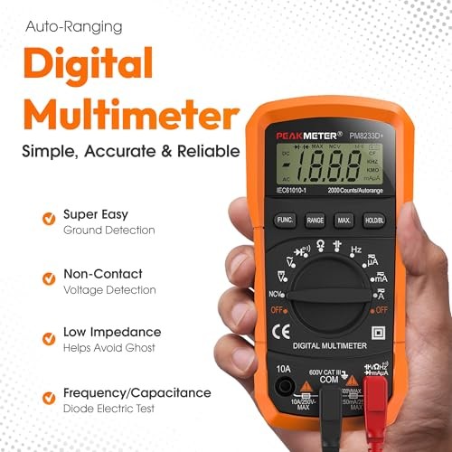 Auto-Ranging Digital Multimeter – Best and Easiest Multimeter for Testing
