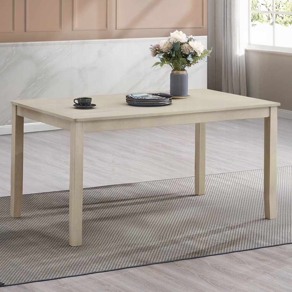Antique Gray Finish Beautiful Dining Table 1pc Wooden Furniture, Contemporary