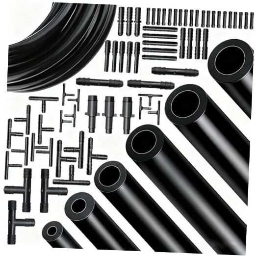 Vacuum Line Kit, 6Pcs 5Ft Vacuum Hose 5FT+65Connectors-6Values(1/8"~3/8")