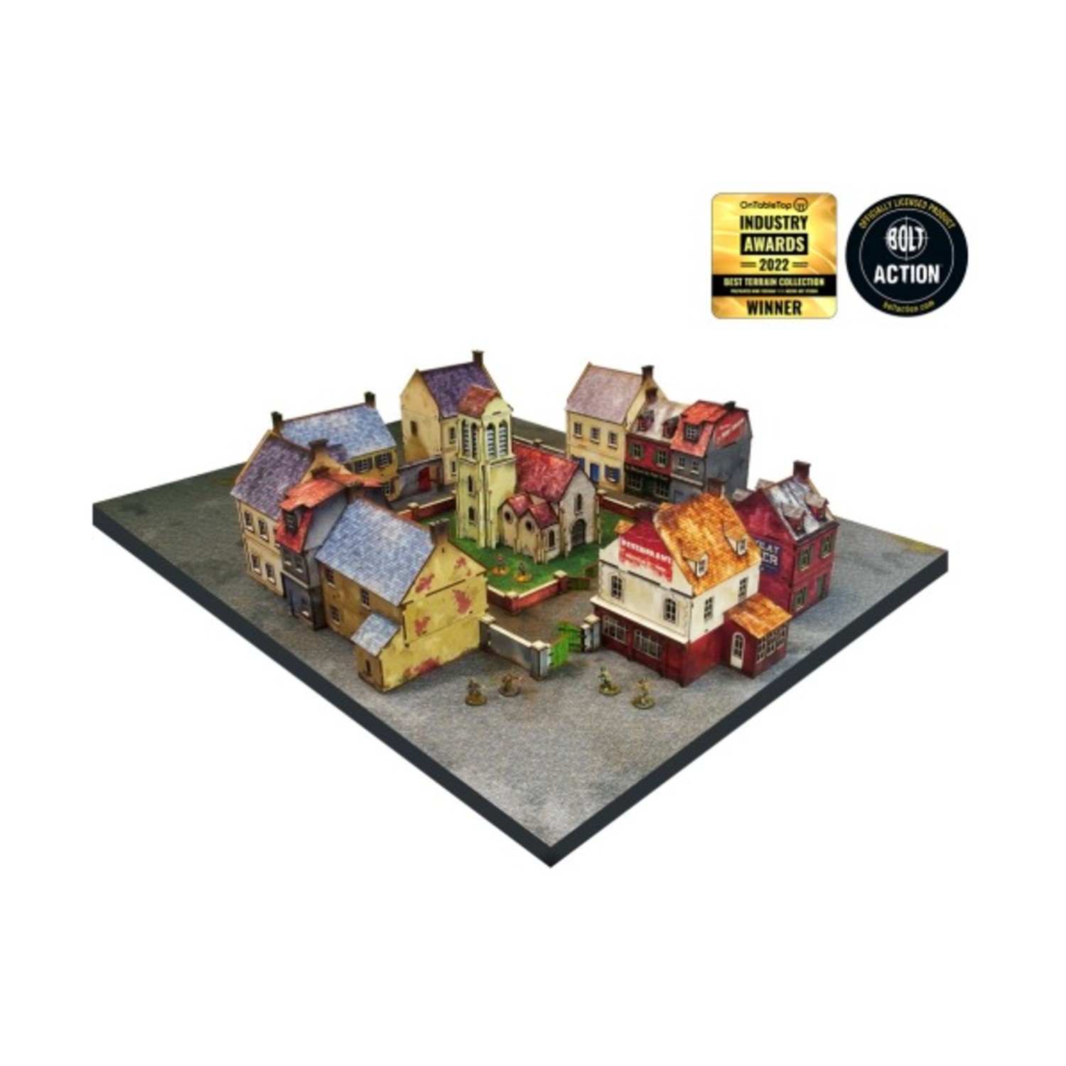 Micro Art Terrain Normandy Town Large Bundle (Pre-Painted) SW (New)