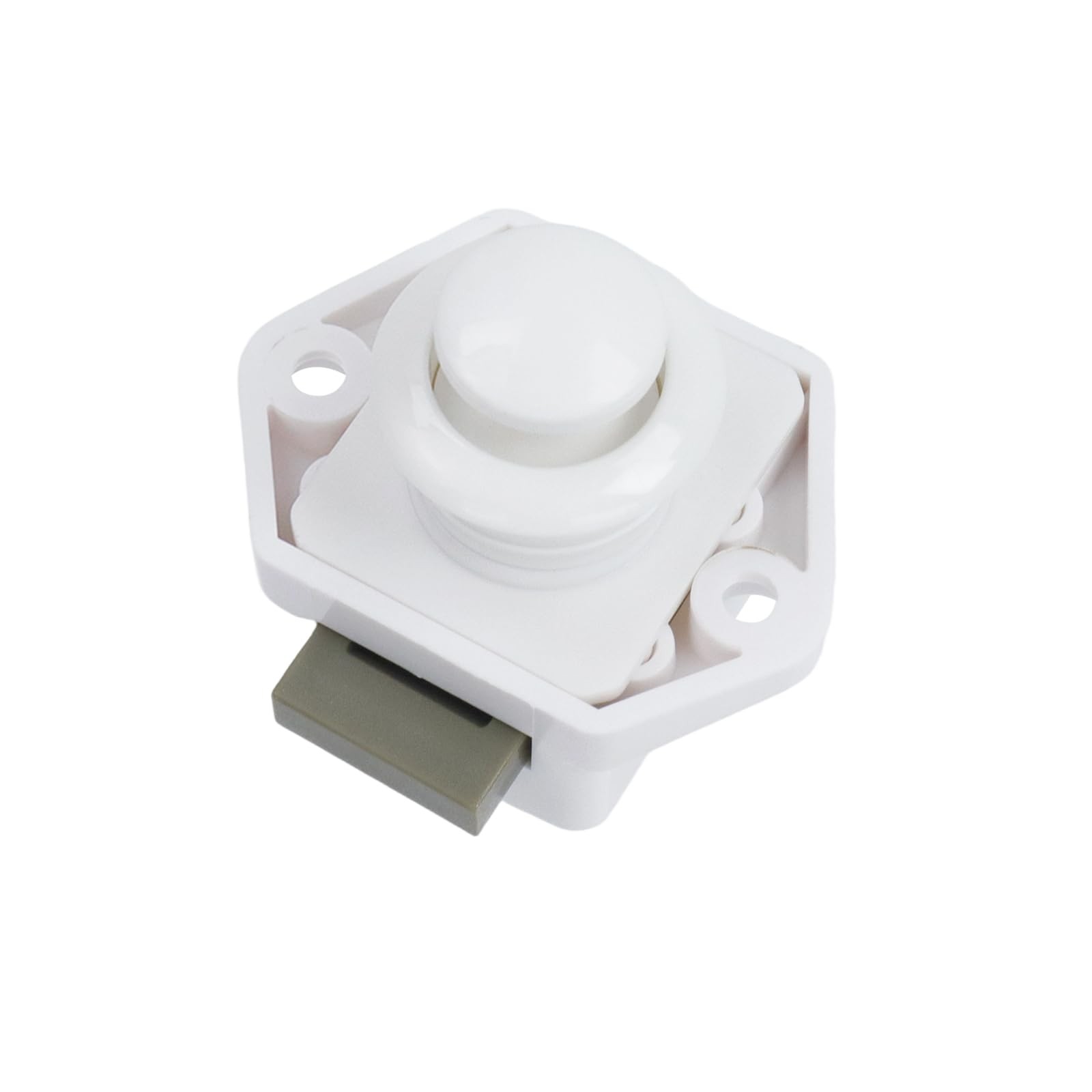 Push Button Latch Cupboard 5200-W Zinc Alloy Keyless Cabinet 5 PCS White