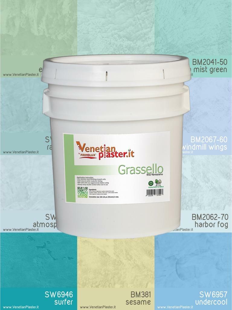 Grassello - by FirmoLux Real Venetian Plaster from Italy (popular colors)