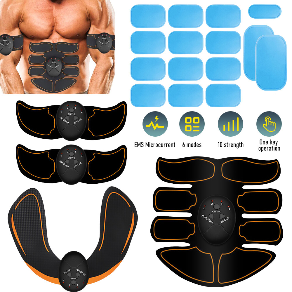 EMS Abdominal Hip Muscle Train Slim Simulator Training Buttocks with Gel Pads