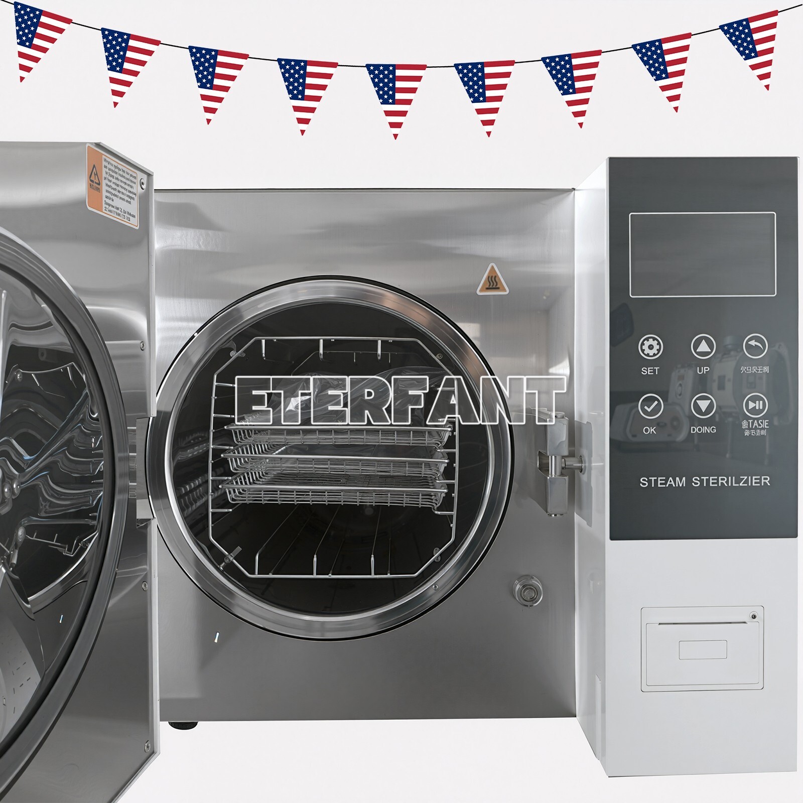 23L Class B Dental Autoclave Vacuum Steam Sterilizer Sterilization+Printer