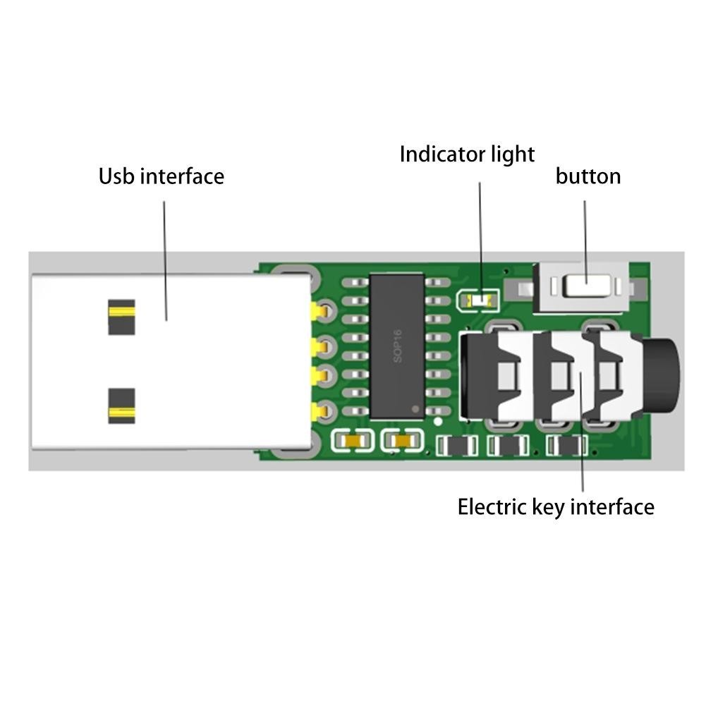 for cw Training Device for Computers and For mobile Phones for typec Compatible