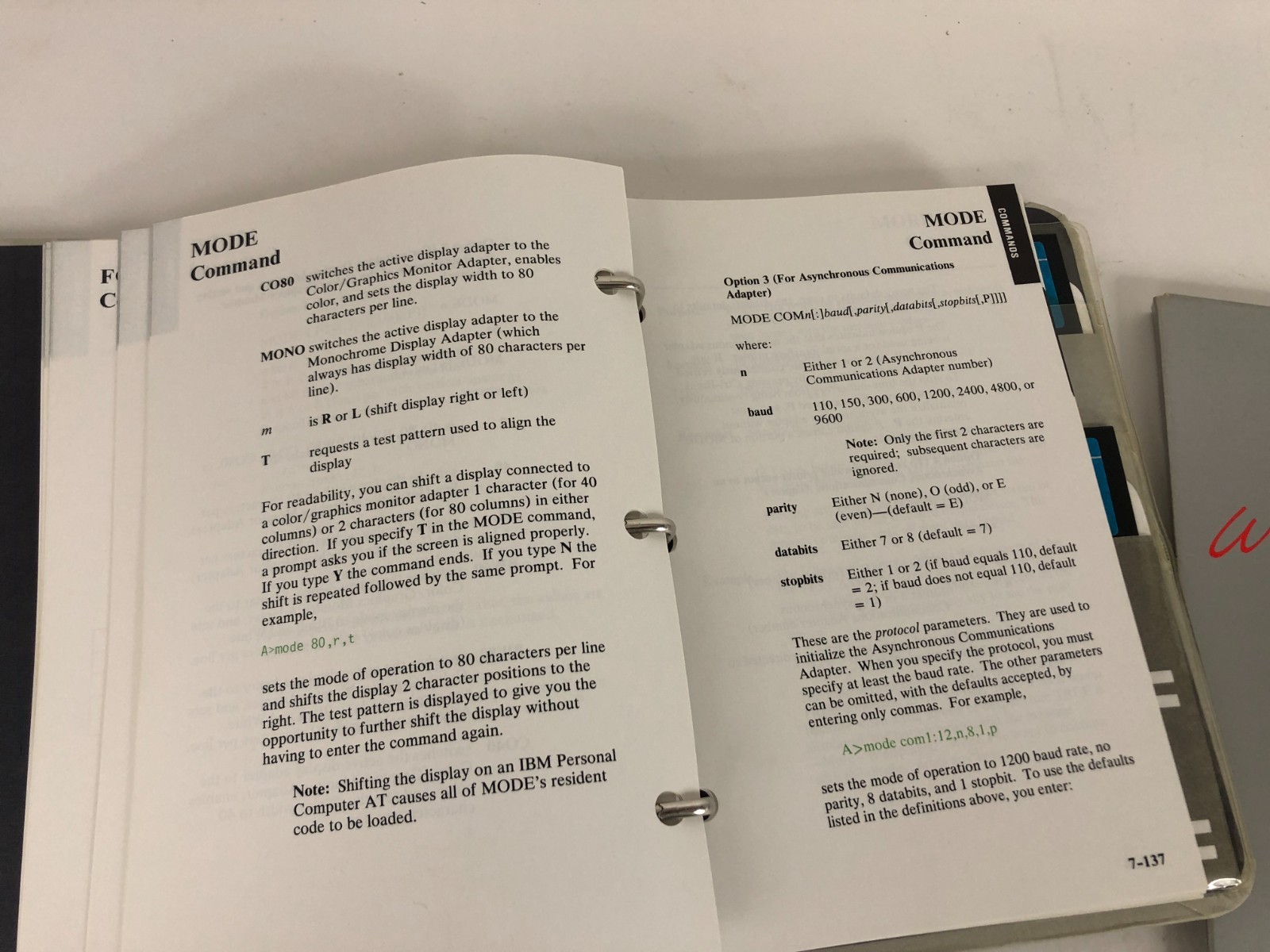 IBM Disk Operating System DOS Version 3.10 For IBM Personal Computers