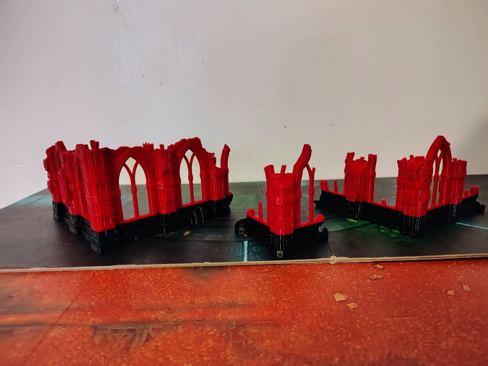 3 Piece Ruin Terrain Set Lot Perfect For Warhammer 40k Kill Team Trench Crusade