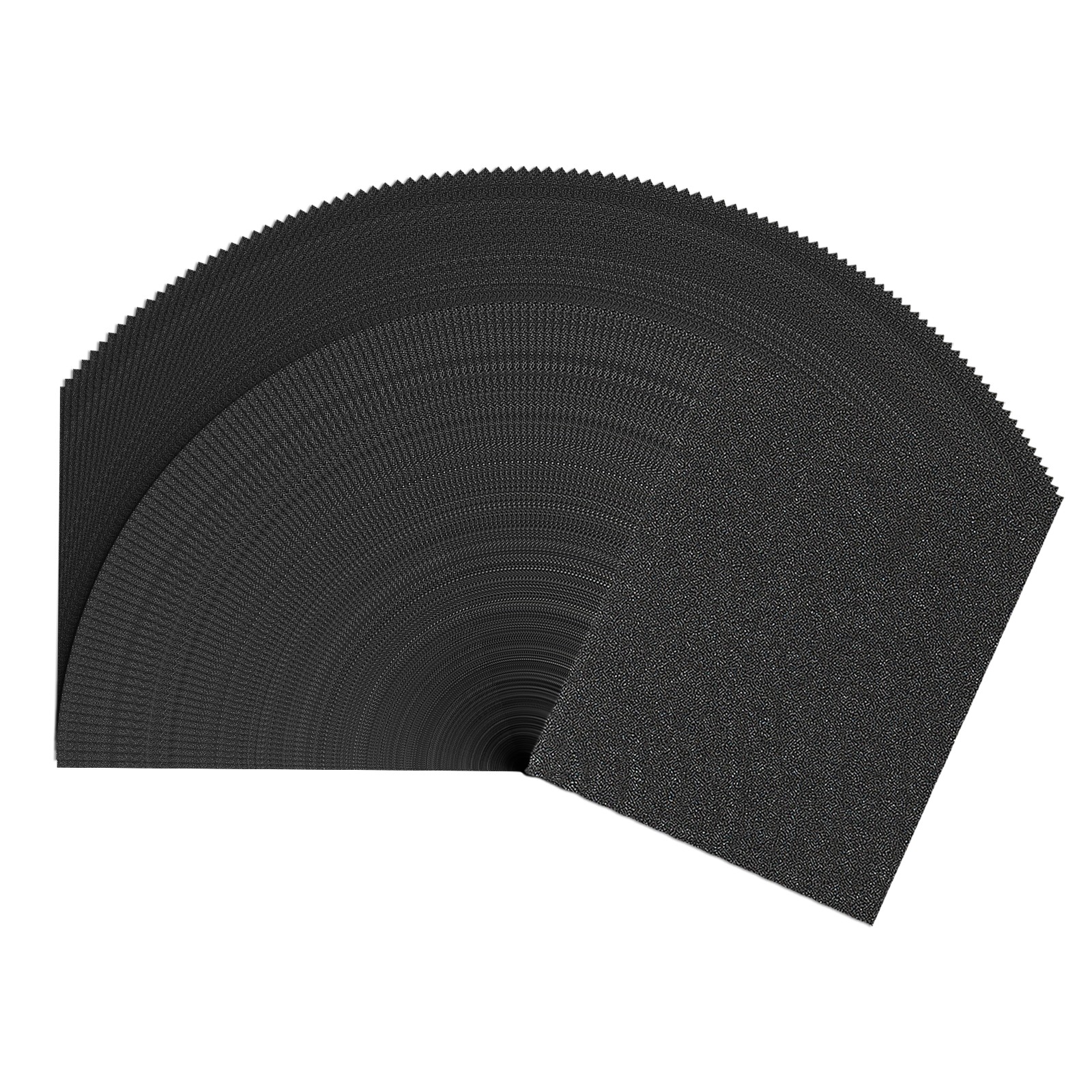 100 Pcs 320 Grit Dry Sandpapers, 9 x 11 Inch Sand Papers, Black
