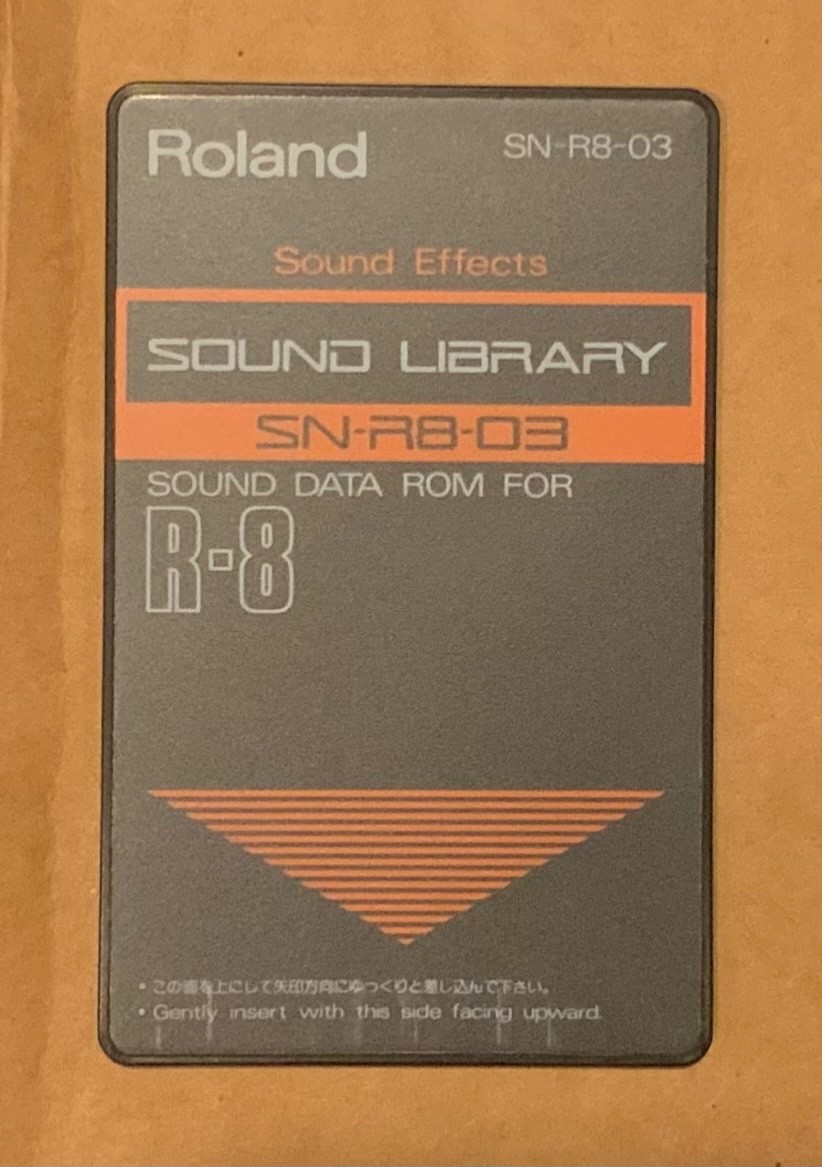 Roland Sound Library Sound Data Rom Sound Effects for R-8