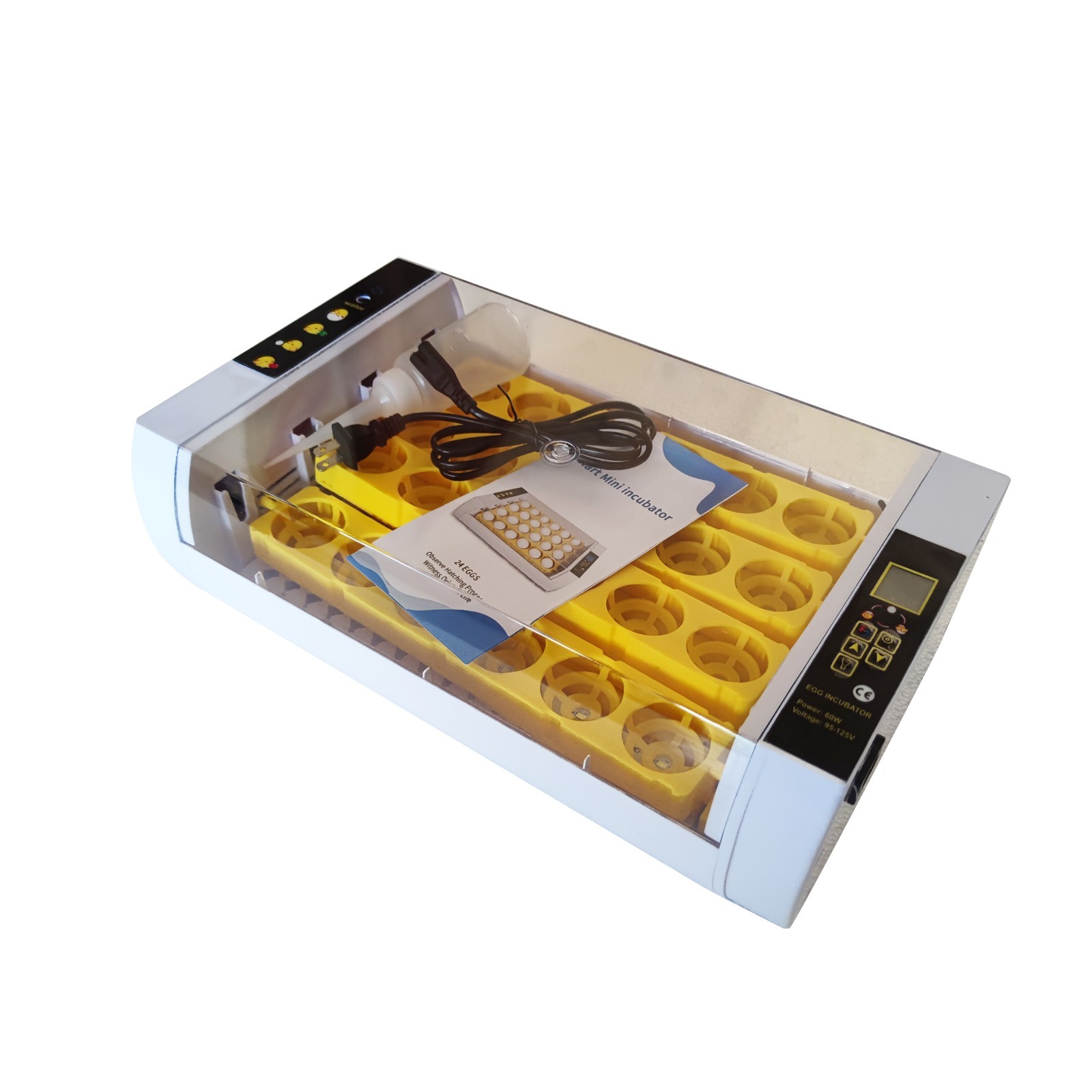 110V 24 Eggs Automatic Egg Incubator with Automatic Egg Turning