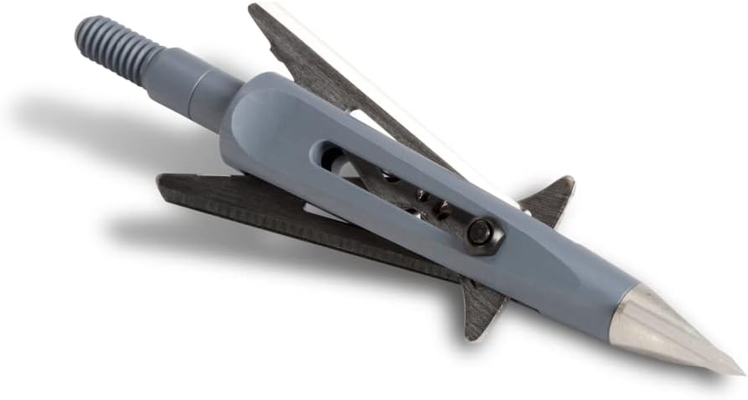 Killzone 2 Blade Rear-Deploying Bow Hunting Mechanical Broadheads with 2" Cuttin