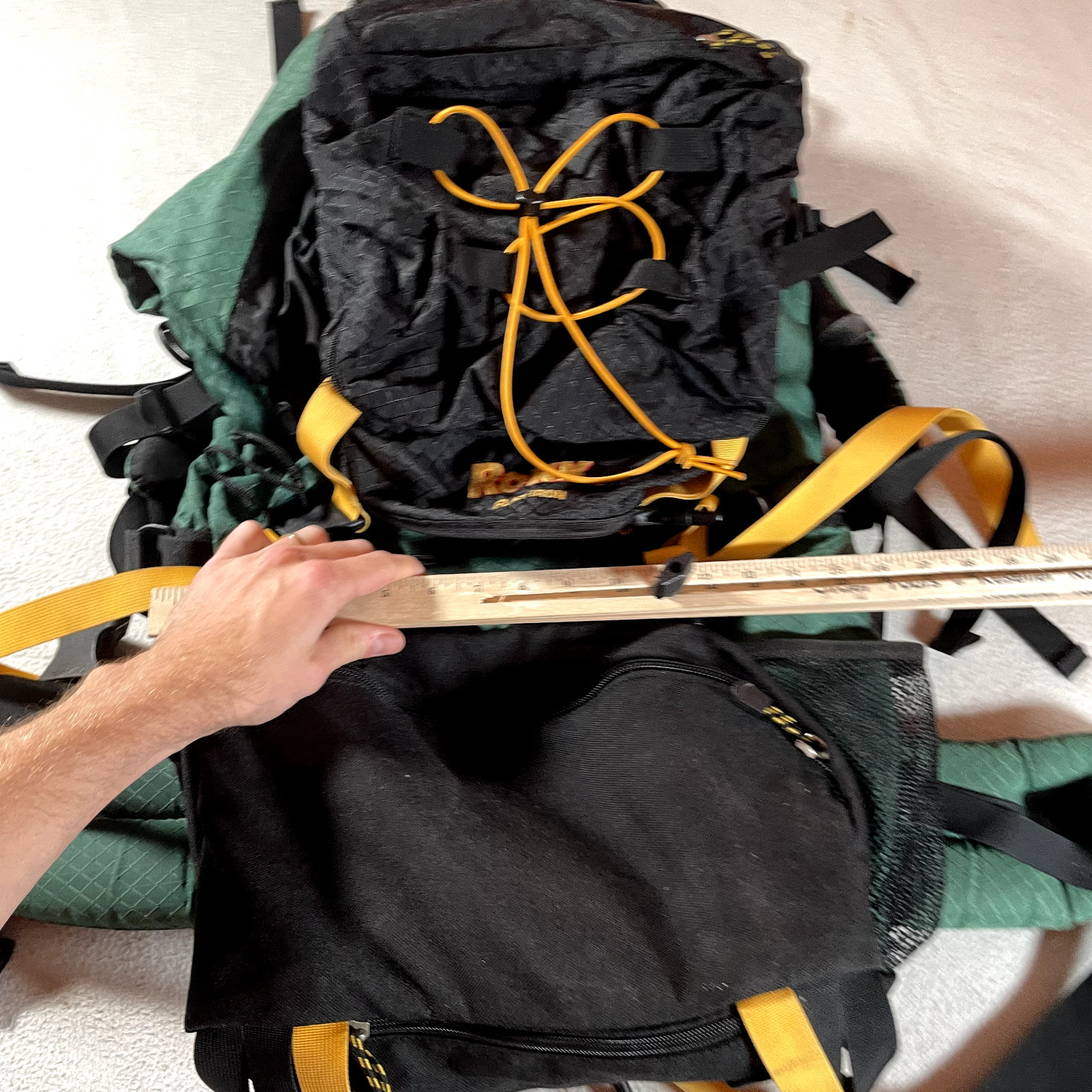 Rokk Hiking Backpack Outdoor Trail Guide Camp Fish Hunt Distressed Inside