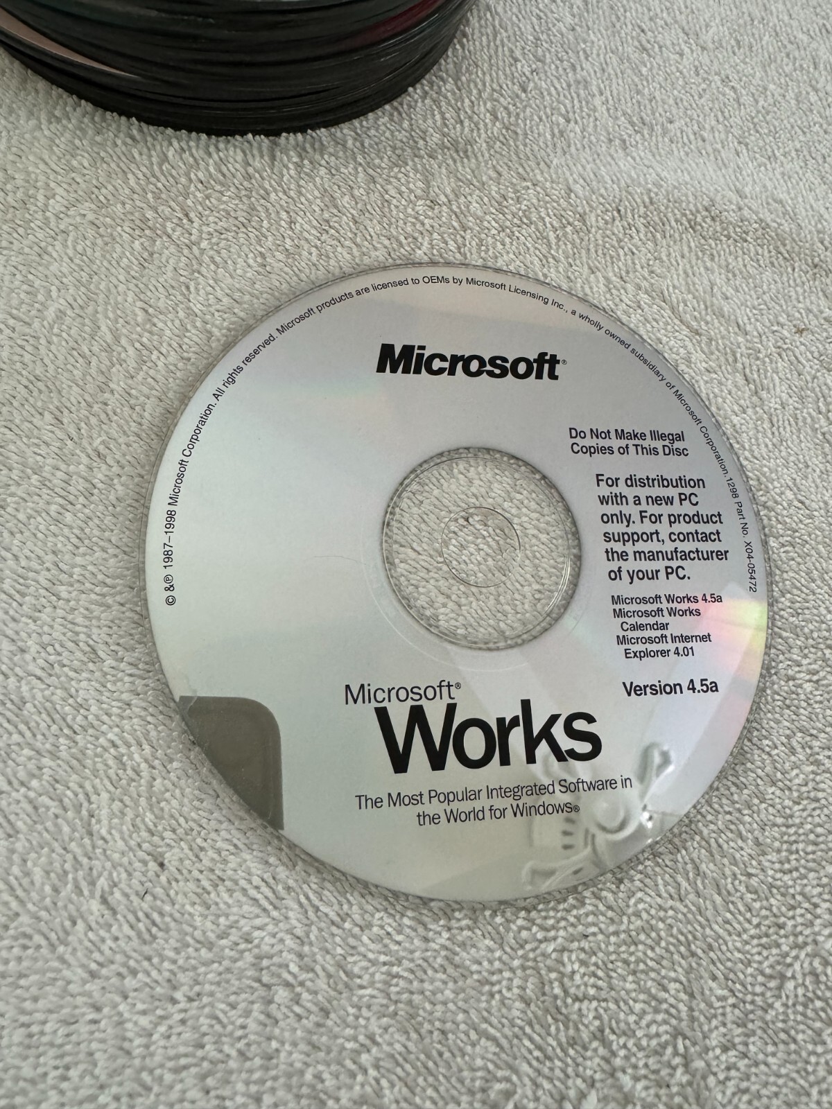 Microsoft Works Version 4.5a - Product Key Not Included!!!