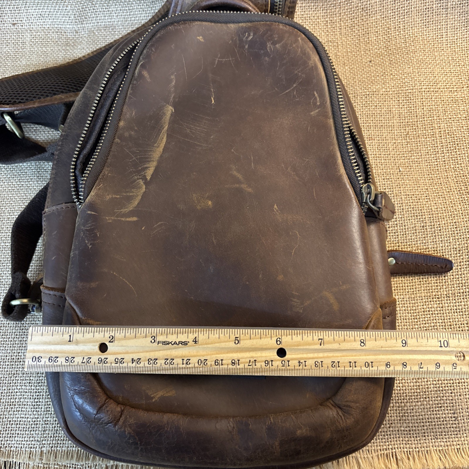 Holosun Leather Bag Padded Backpack Sling Bag Rare