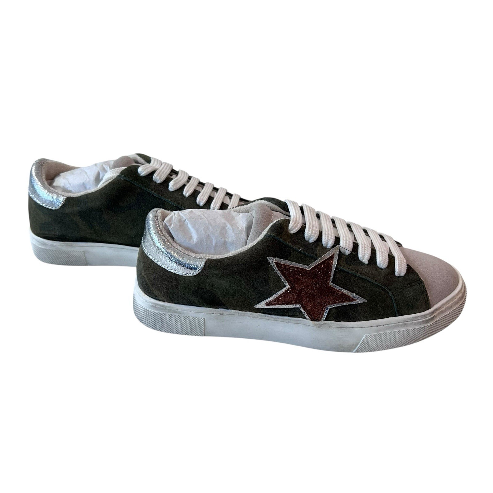 Steven New York Rubie Camo Multi Color Sneaker Womens Size 6