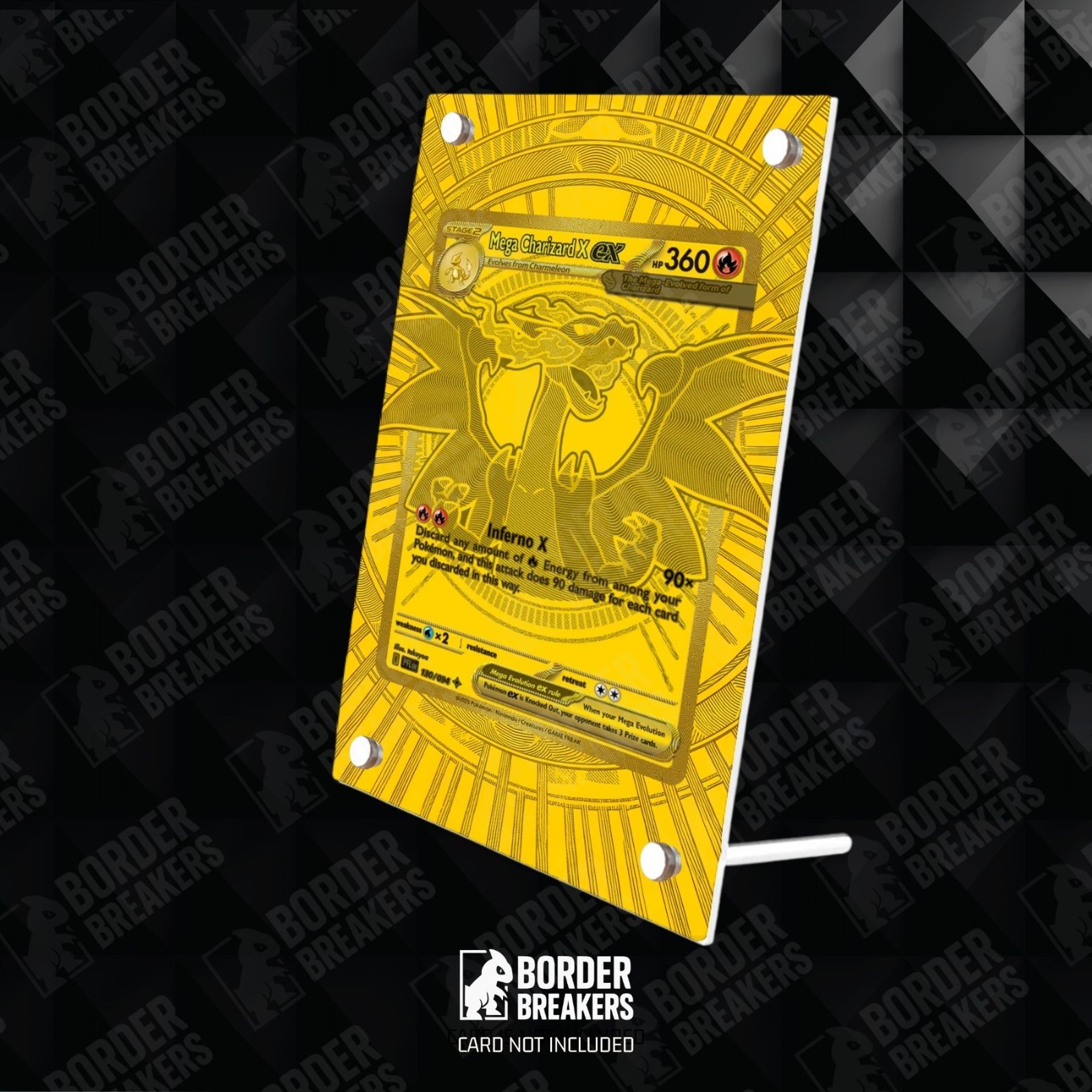 Mega Charizard X 130/094 Extended Art Protective Standing Case