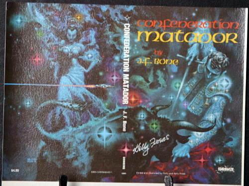 KELLY FREAS STARBLAZE BOOK COVER PROOF SIGNED CONFEDERATION MATADOR