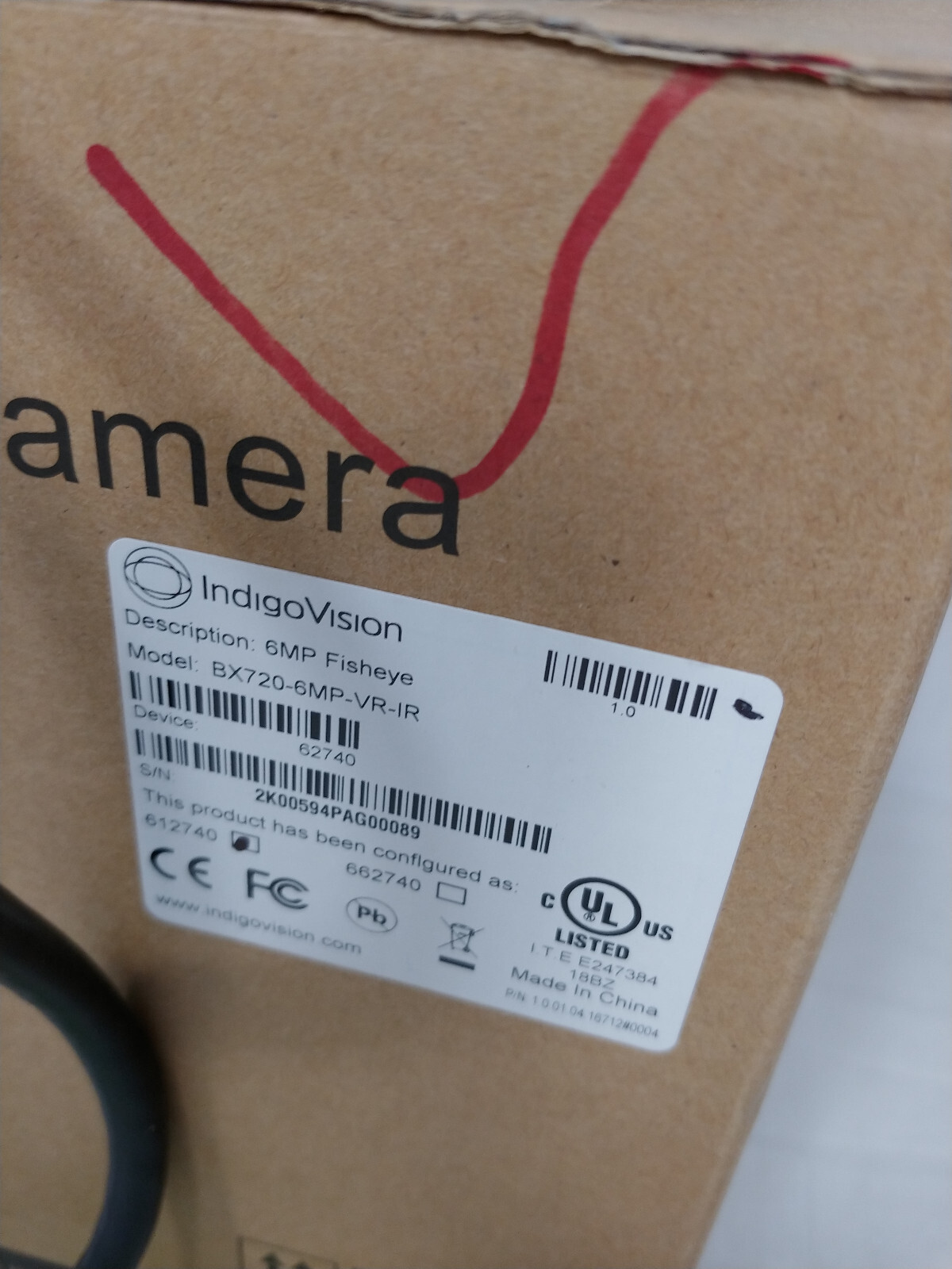 IndigoVision BX720-6MP Camera