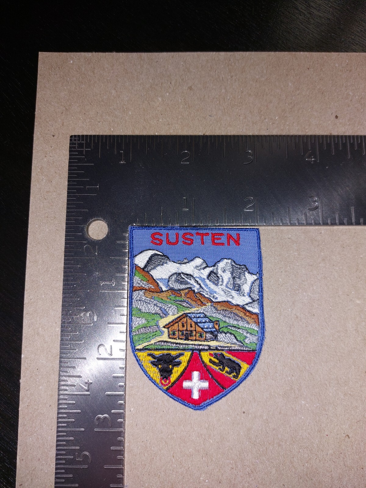 Susten Switzerland Sew On Souvenir Ski Patch