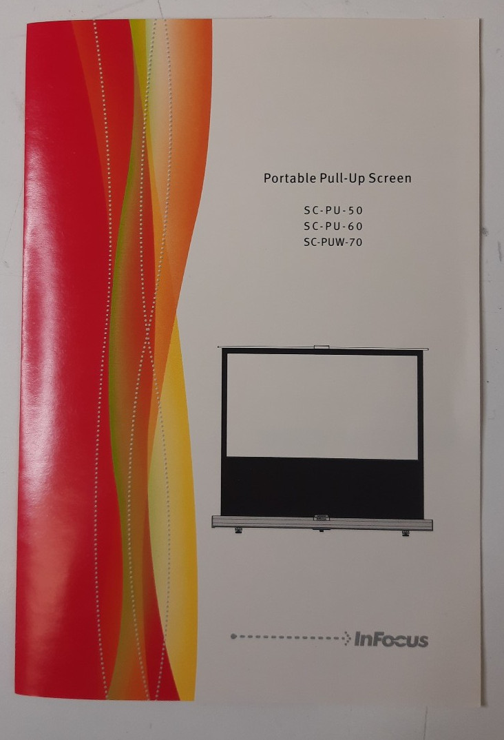 50" InFocus SC-PU-50 Projector Screen New Open Box