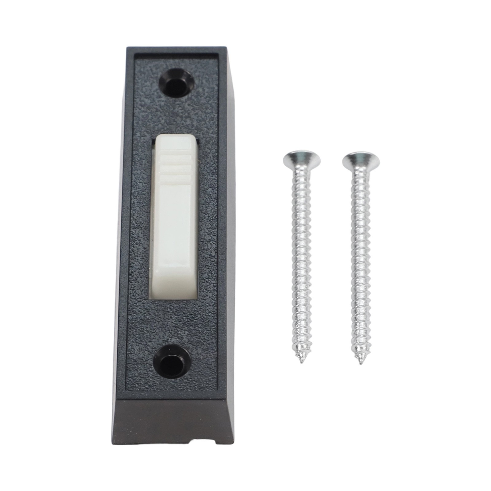 Wired Lighted Push Button in Black for Surface Mount Garage Door Opener