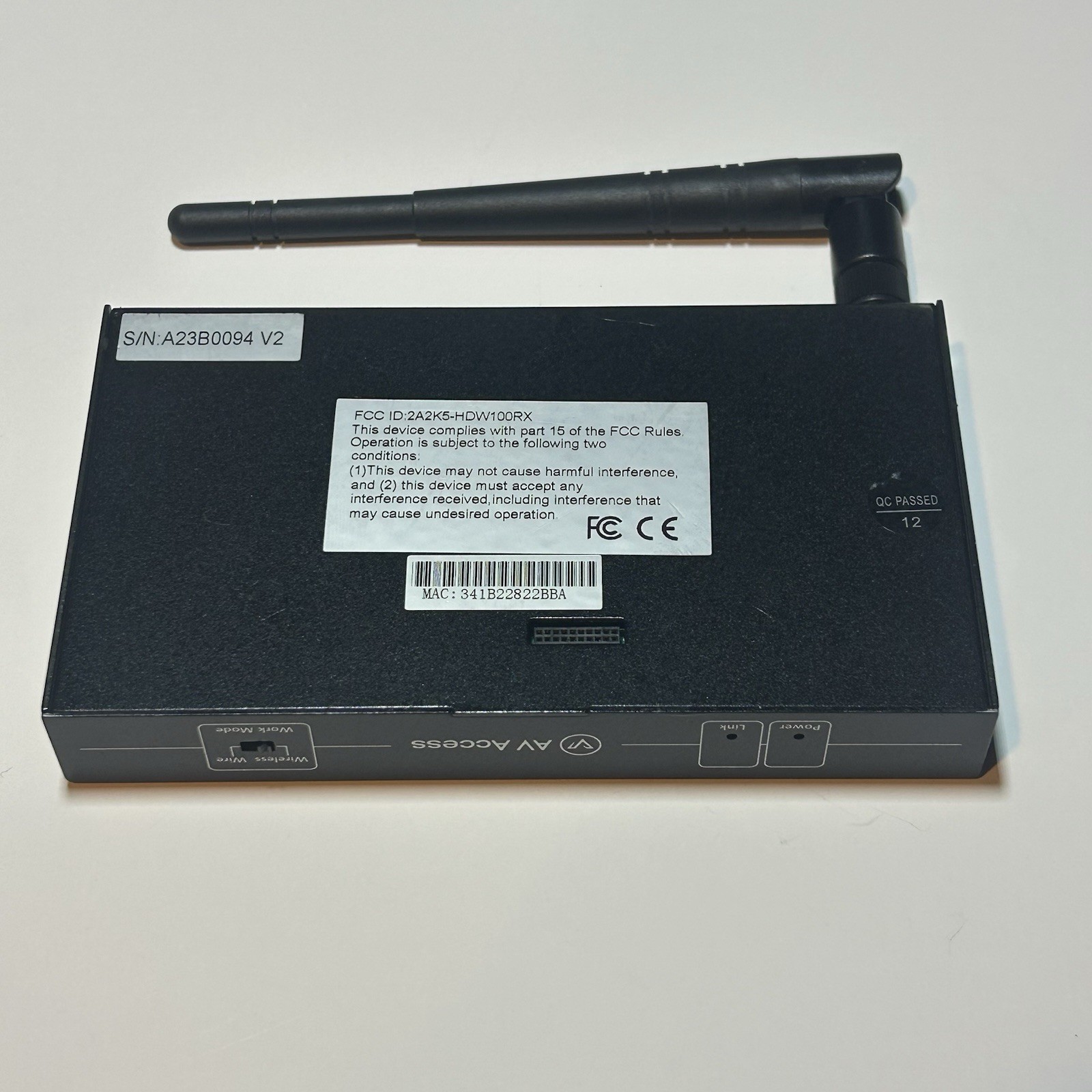 AV Access Innovative Wireless 1080P Wireless HDMI Extender Receiver Model HDW100