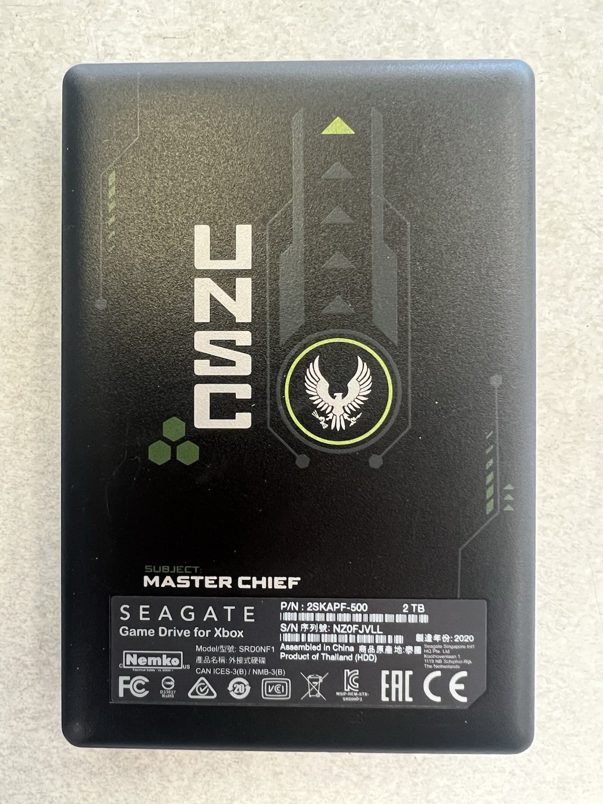 2TB Seagate Halo Master Chief Hard Drive For Xbox