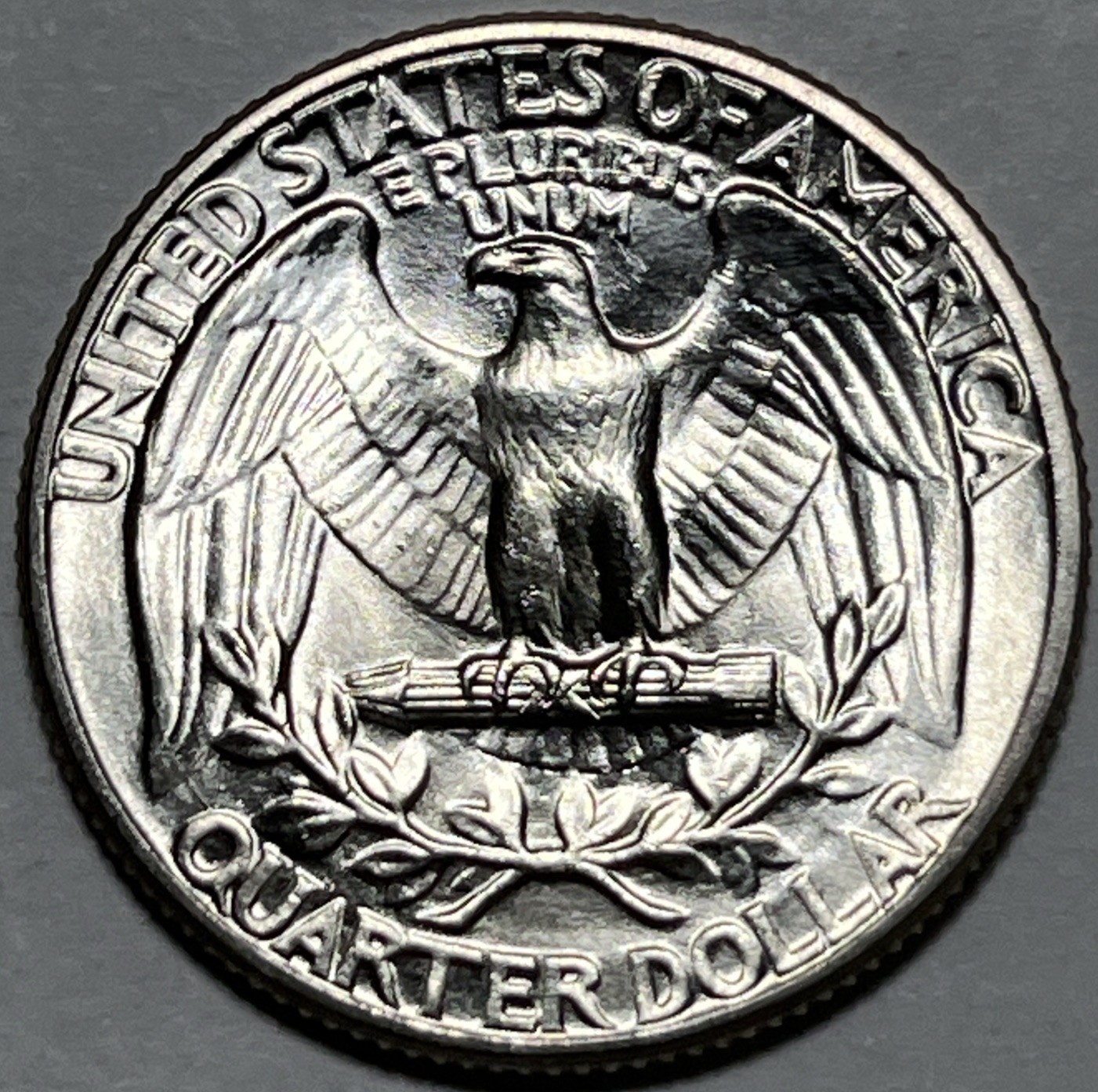 1941 4/4 Washington Quarter Date Errors 4 Over 4 Die Cracks Reverse Uncirculated