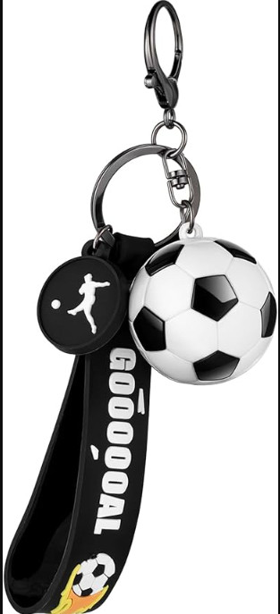 Soccer Keychain Soccer Gifts Key Chain, Football Inspirational Keyring Sports...