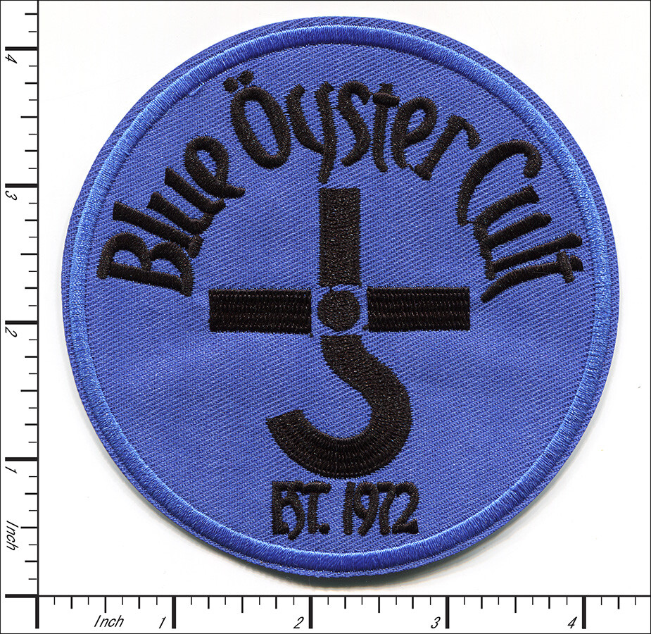 20 Pcs Embroidered Iron on patches Blue Oyster Cult 4"x4" AP047bO