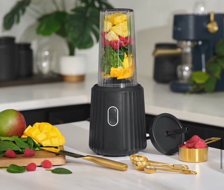 🔥Thyme & Table Single Blender 25oz Blend To-go Cup- Black New Open Box