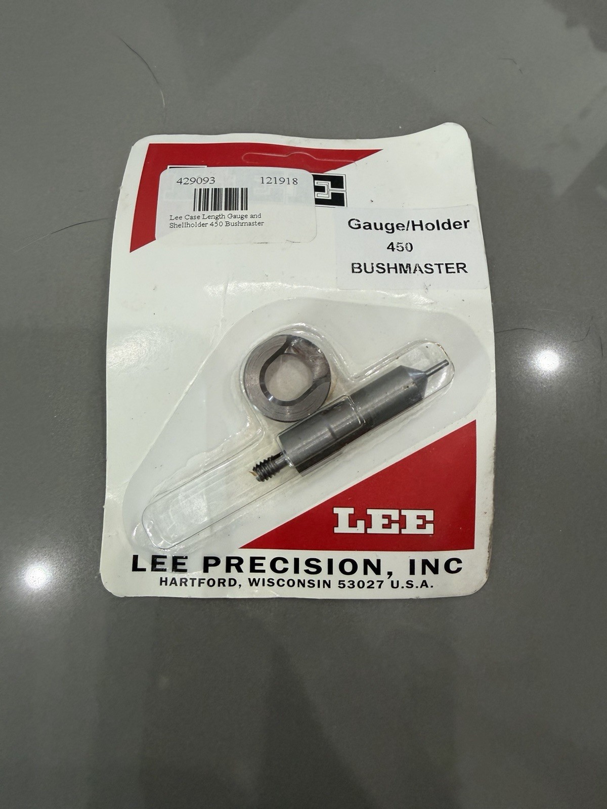 Lee 91325 Gauge & Shell Holder 450 BUSHMASTER - 91325