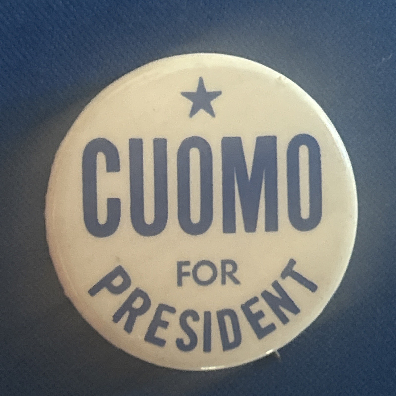 CUOMO For President  1 1/2” pinback button pin