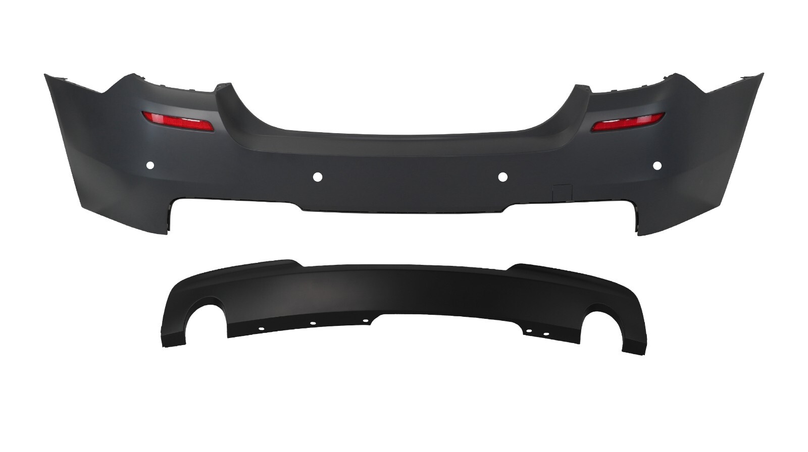 For BMW 11-16 5 Series F10 M Tech Sports Rear Bumper with 535i Outlet With PDC