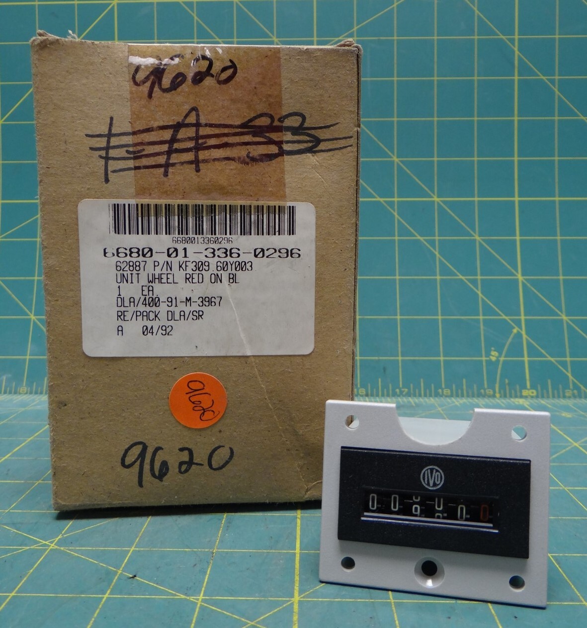 IVO Panel 6 Digit Counter Meter (24VDC/20), P/N KF309.60Y003