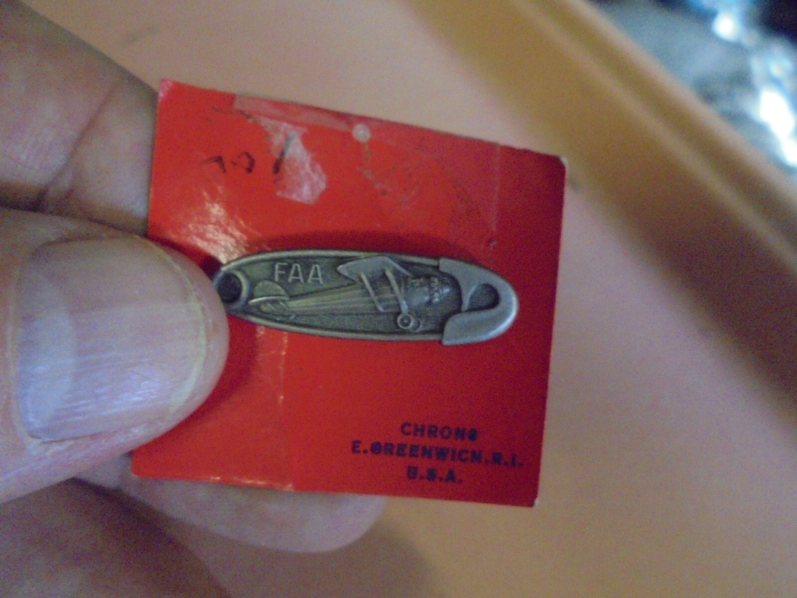 Vintage FAA Safety Pin Award Tie Tack made by Josten's